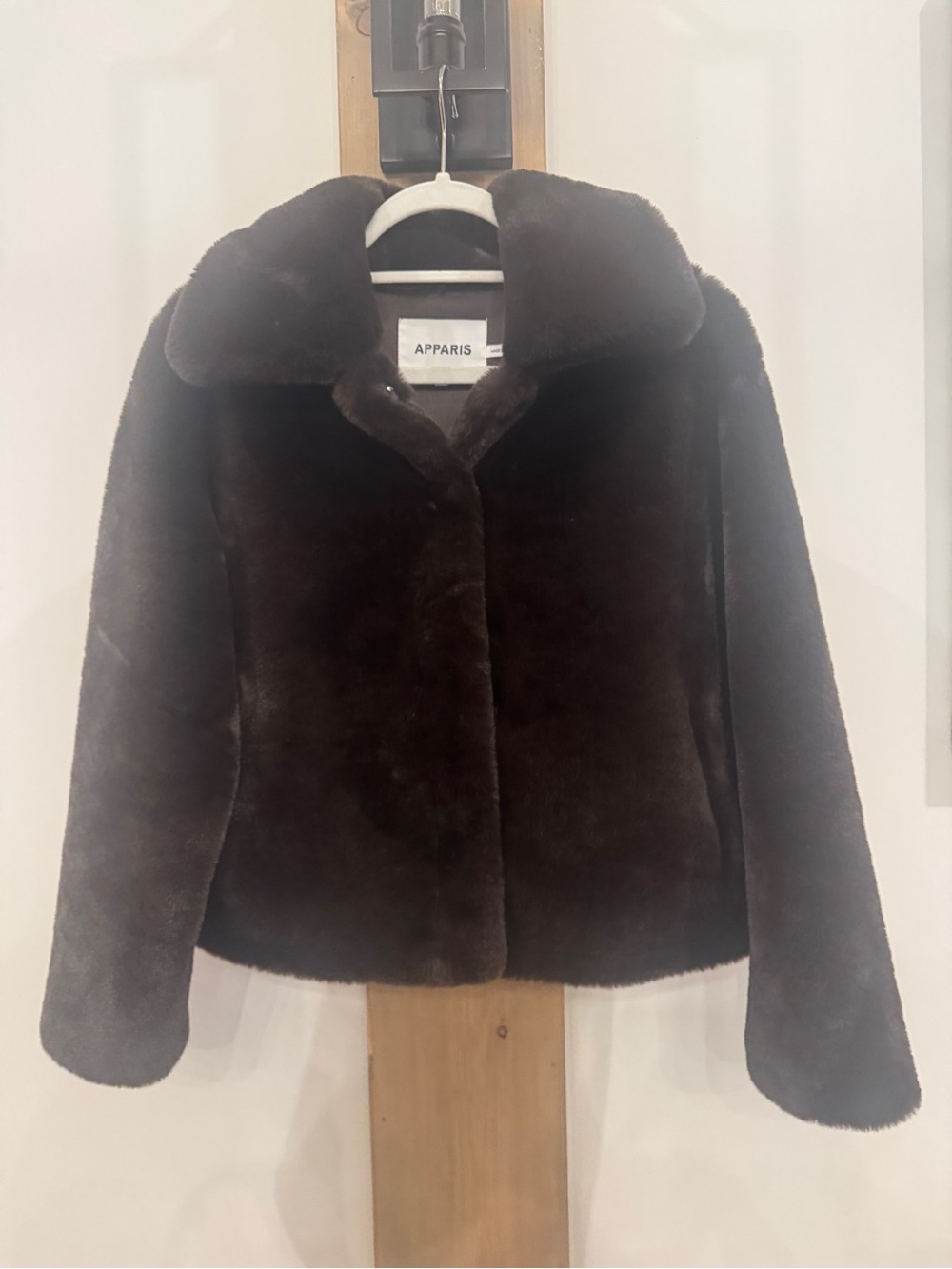 Apprais Blair brown fur jacket. X-small. Worn once